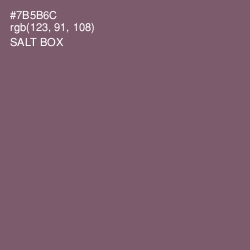 #7B5B6C - Salt Box Color Image